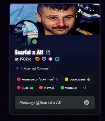 Discord Profile of Scarlet x Ati (@ati1907xd)